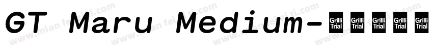 GT Maru Medium字体转换
